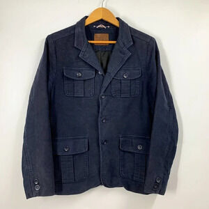 Agave Denim Men's Classic Cotton Button Up Denim Utility Jacket Size S